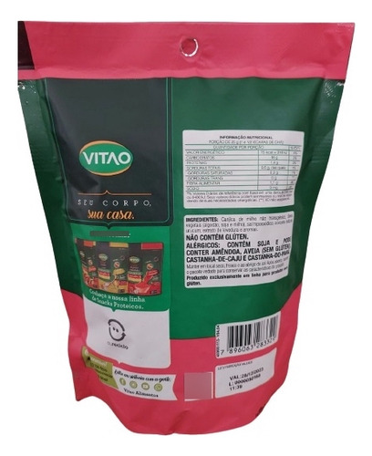 Snack Peito De Peru Sem Glúten Vitao - 40 G