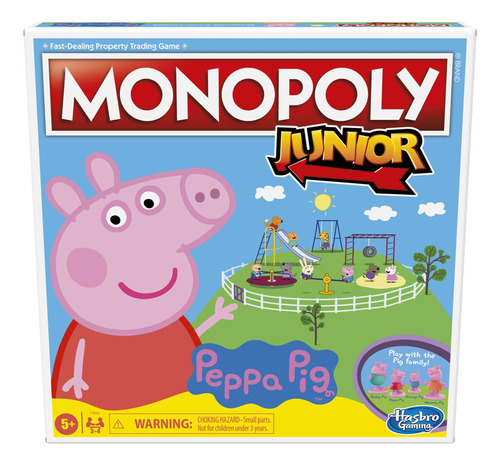 Monopoly Junior: Juego De Mesa Peppa Pig Edition Para 2-4 Ju