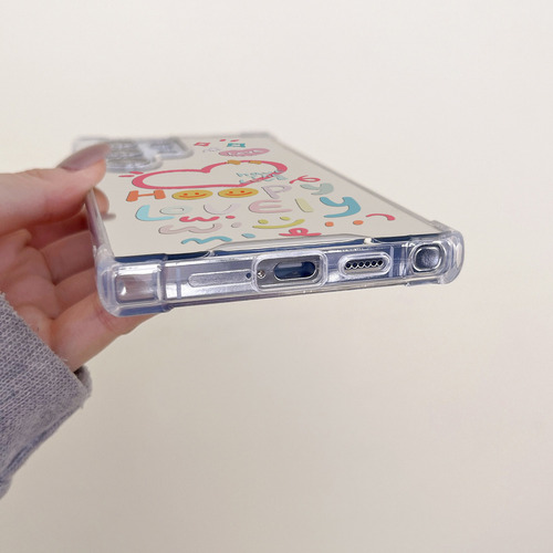 Funda Case Para Samsung Uso Rudo Con Espejo Con Corazón