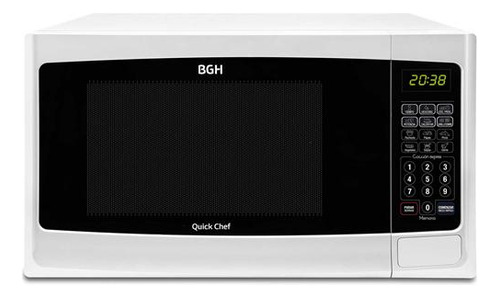 Microondas Grill Bgh Quick Chef B228db9  Blanco 28l 220v