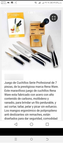 Cuchillos  Rena  Ware Serie Profesionales