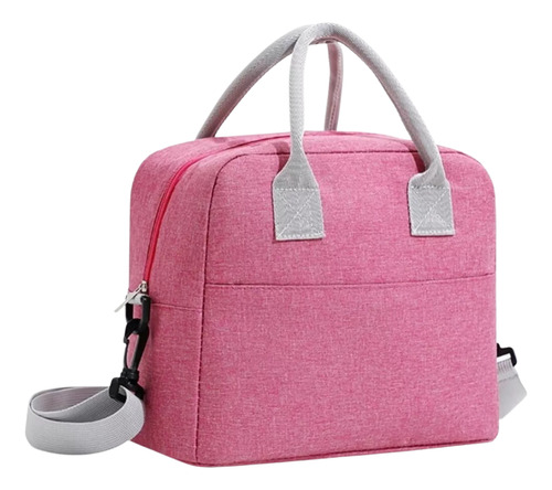 Bolsa Térmica Lancheira Marmita Trabalho Alça Ombro Fitness Cor Bolsa Rosa