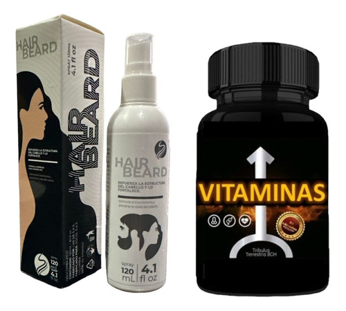 Hair Beard + Vitaminas - mL a $725