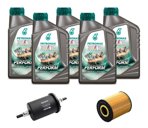 Kit De Troca Punto 1.6 Selenia Perform 5w30 Api Sn Sintét