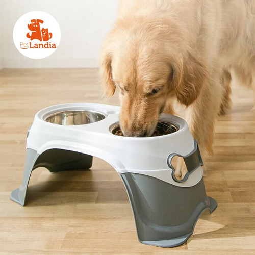 Nuevo Plato Doble Metálico De Altura Alta Calidad Ergonómica