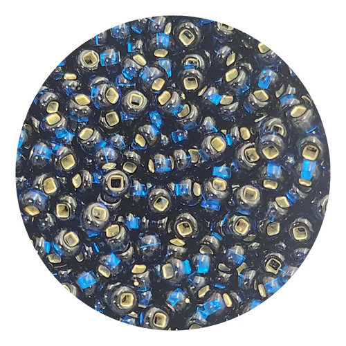 Chaquiron Calibrado Checo 5/0 Y 6/0 Colores Varios 100 G 6/0 67100 Azul Mezclilla Brillante Tansp 2.1 Mm 4.1 Mm