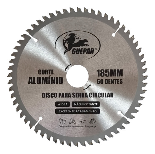 Disco Lâmina De Serra Circular 185mm Para Alumínio 60 Dentes