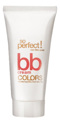 Base de maquillaje en crema Millanel Colors Bb cream con filtro solar BB Cream tono medio - 30g