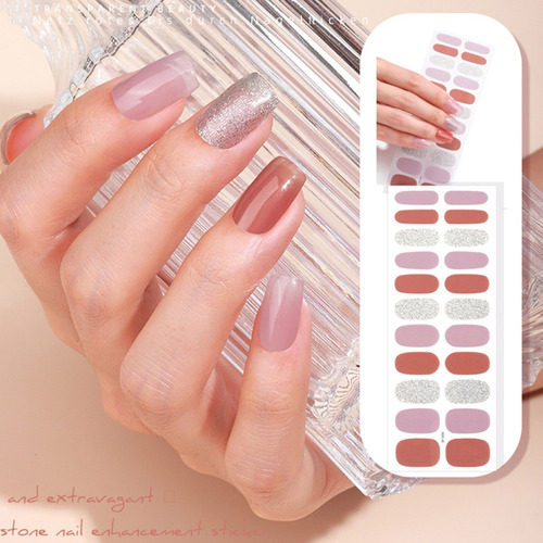 (zh0258) Pegatinas Gel Para Uñas, Requiere Lámpara Uv/led