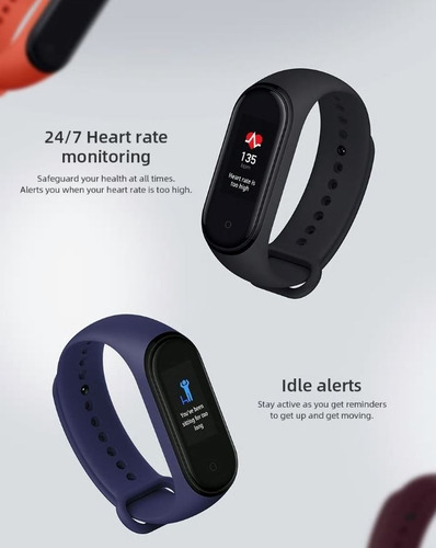 Xiaomi Mi Band 4 Versão Global + 1 Pulseira + 2 Películas