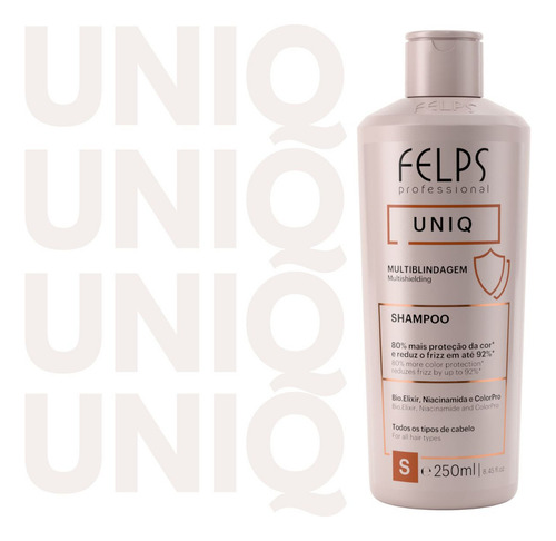 Felps Uniq Shampoo Multiblindagem Proteção Da Cor 250ml
