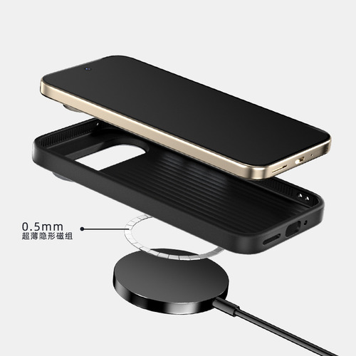 Funda Para Google Pixel 9 Pro Xl 9a, Carga Inalámbrica, Negocios, Textura De Fibra De Carbono, Cámara Circular, Teléfono Móvil
