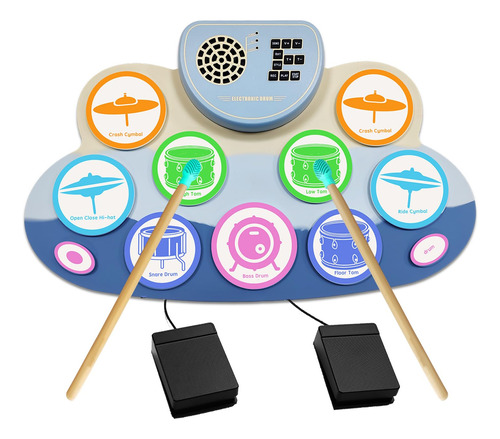 Juego De Bateria Electrica, Bateria De Practica Electronica