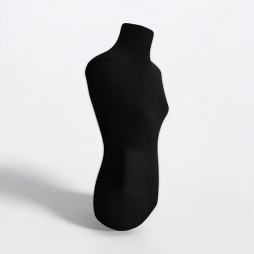 Maniqui Busto Forrado Talle 42 Al 48 Con Base Negro 44