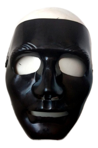 Máscara Negra - Plástico - Disfraz Halloween