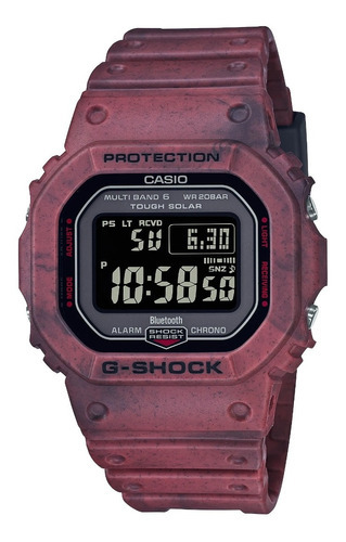 Reloj Casio G-shoch Serie Gw-b5600 Original Caballero Color de la correa Rojo