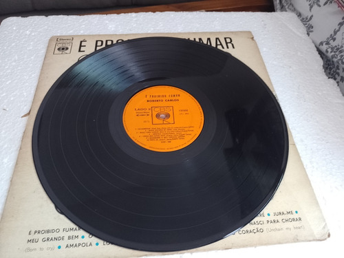 Lp - Roberto Carlos É Proibido Fumar 1974 / Rock . (b2) (Usado)