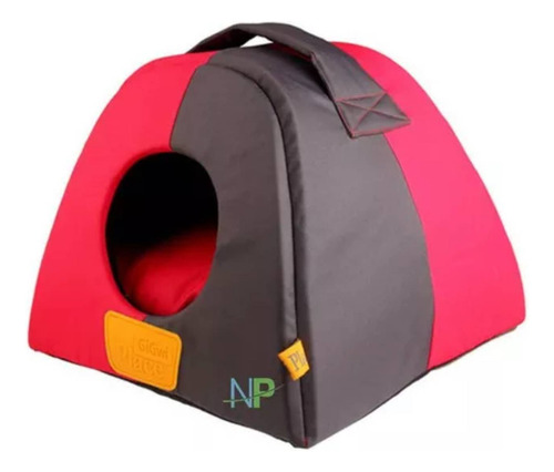 Gigwi Place Casa Cama Iglu Gris Y Rosa Perro Gato. Np