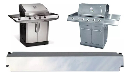 Defletor (telhadinho) Inox 304 Churrasqueira Gas Char Broil