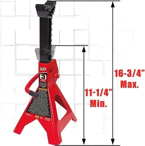 Imagen 5 de 5 de Burros De 3ton Apoyo Plano Marca Big Red Taller Mecanico