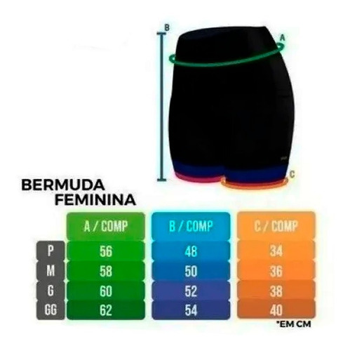 Imagem 6 de 8 de Bermuda Ciclismo Lightone Feminina Forro Gel Confort Bolso