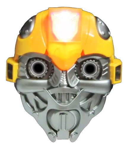 Mascara Transformes Bumblebee Con Luces Led, Ideal Disfraz