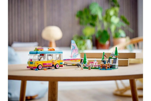 Imagem 10 de 10 de Lego Friends Trailer E Barco À Vela Na Floresta 487pçs