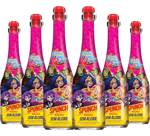 Pack 6x Espumante Para Niños Spunch - Sin Alcohol - 750ml