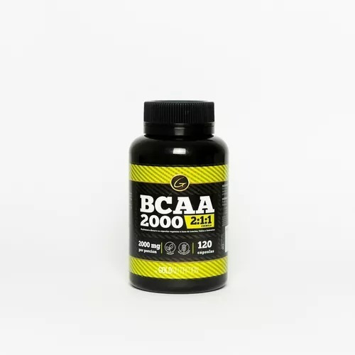 Aminoácidos - Bcaa 120 Caps 2:1:1 2000 Mg - Gold Nutrition