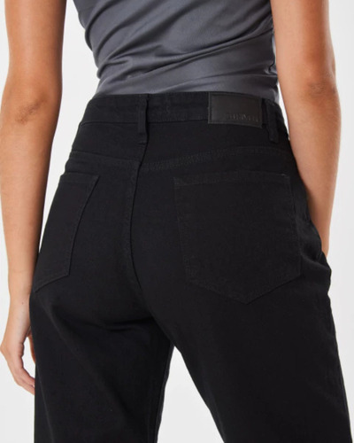 Jeans Mom Fit Rigido Clásico Mujer Tiro Medio Calce Perfecto