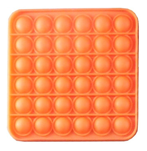 Imagem 2 de 3 de Pop It Fidget Toys Brinquedo Anti Stress Quadrado Laranja