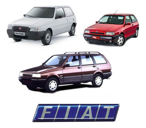 Adesivo Emblema Fiat Resinado Uno, Tipo, Tempra, Elba