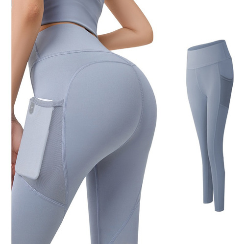 Pantalones De Yoga Para Mujer Cintura Media Ejercicio Leggin