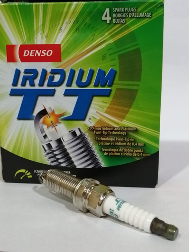Imagen 4 de 5 de Kit Bujias Denso Iridium Doble Punta Peugeot Nissan Citroen