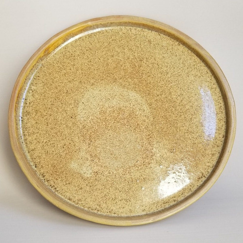 Plato Playo En Gres 24 Cm - Artesanal Azahar Ceramica
