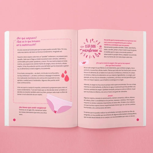 Bienvenida Mi Luna (menstruación) + Guía Padres / Teraideas