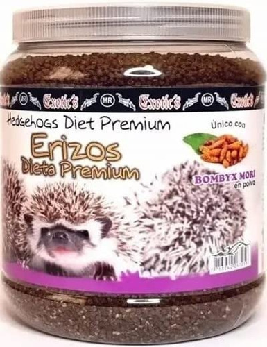 Alimento Premium Erizo Africano Exotic 1.2kg Bombyx Mori