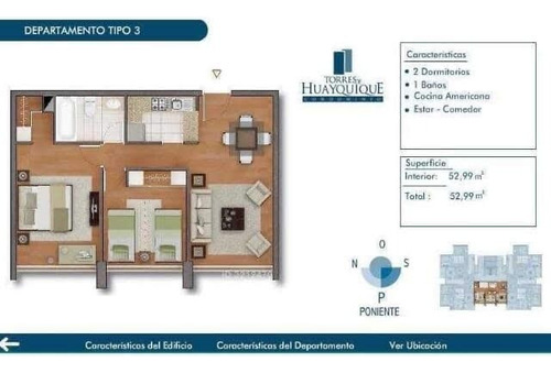 Venta Departamento 2 Dormitorios 2650uf Iquique