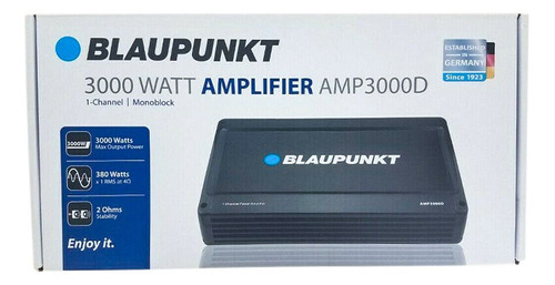 Amplicador Clase D Monoblock 3000w Blaupunkt Digital Control