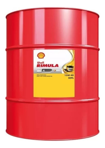 Shell Rimula R4x 15w40 C.i 4 Diesel  Tambor 209 Litros Impor
