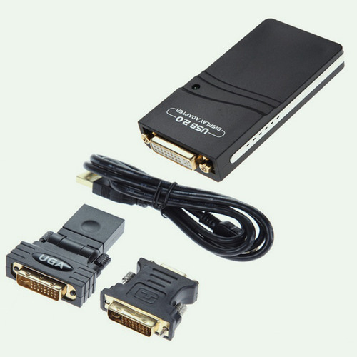 Adaptador De Vídeo Gráfico Externo Usb 2.0 A Dvi/vga/compati