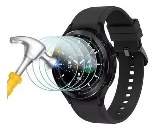 4 Láminas Vidrio Y Samsung Galaxy Watch 4 Classic Protecto