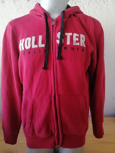 Chamarra Sudadera Hollister Roja Grande Original 59x79cm