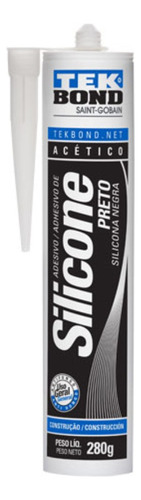 Silicon Negro 300ml Antihongos Tekbond