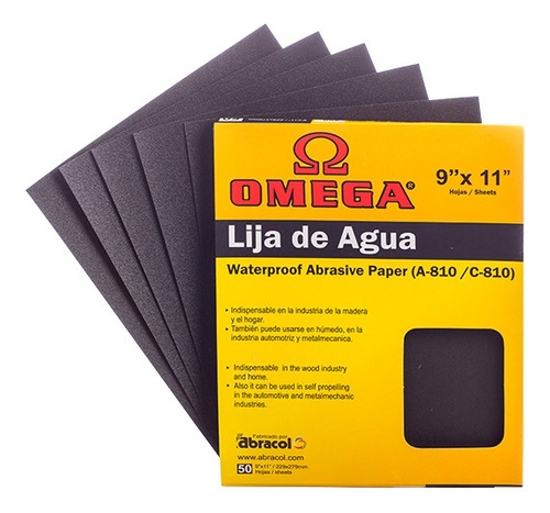 Lija De Agua N150 (50 Unidades) Omega