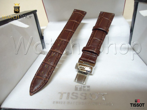 Pulseira De Couro Tissot T95 / T52 18mm Marrom - Original