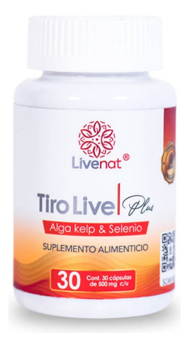 Tirolive Kelp Selenio Apoyo Tiroides Cabello Uñas Huesos Sabor Sin Sabor