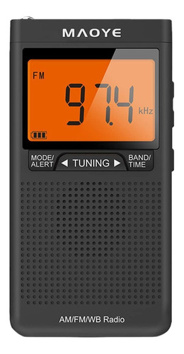 Maoye Am/fm Weather Alert Radio Portable Transistor Noaa Ra.