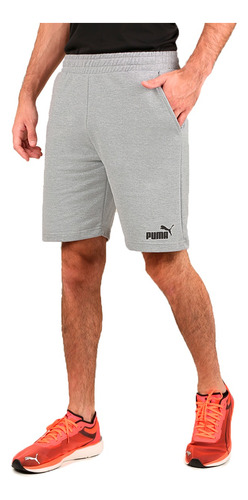 Short Puma Lifestyle Hombre Ess Slim Gris Cli