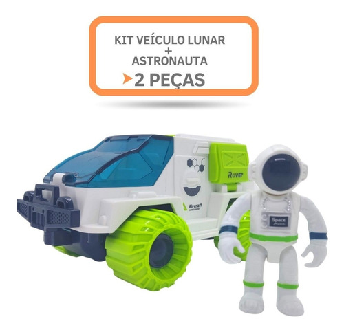 Fantástico Veículo Rover Lunar + Astronauta Espacial